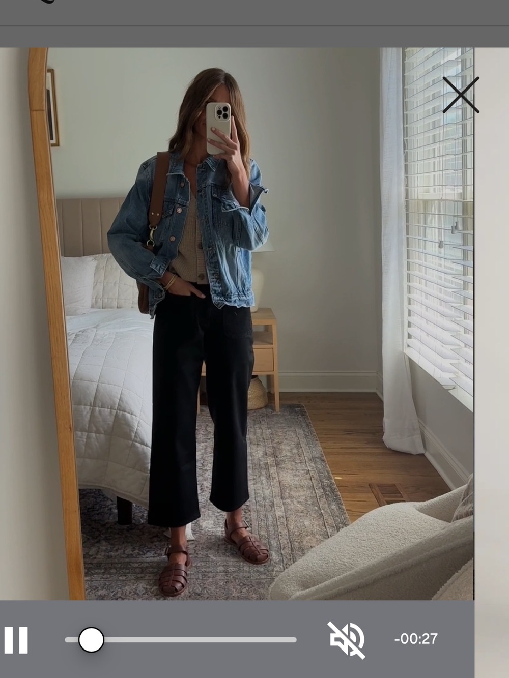 Quince Bella Stretch Patch Pocket Wide Leg Jeans